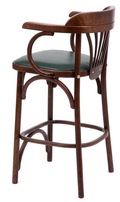 Стул барный 650 Венский мягкий (темный тон, экокожа Зеленая) — фото 7