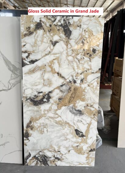 Стол TERAMO 135 GLOSS GRAND JADE SOLID CERAMIC, керамика, поворотн.механизм / Черный каркас, ®DISAUR — фото 3