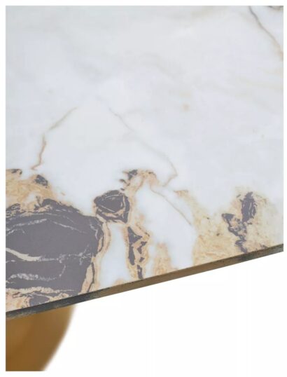 Стол TERAMO 135 GLOSS GRAND JADE SOLID CERAMIC, керамика, поворотн.механизм / Бронзовый, ®DISAUR — фото 6