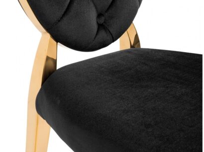 Обеденная группа Иге black / gold (стол и 6 стульев) — фото 2