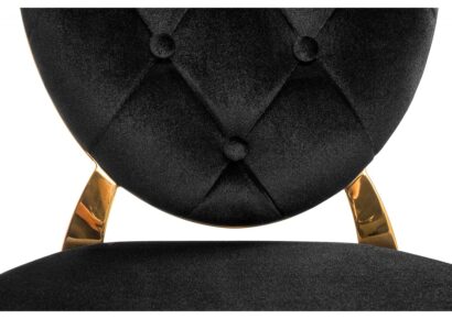 Обеденная группа Иге black / gold (стол и 6 стульев) — фото 4