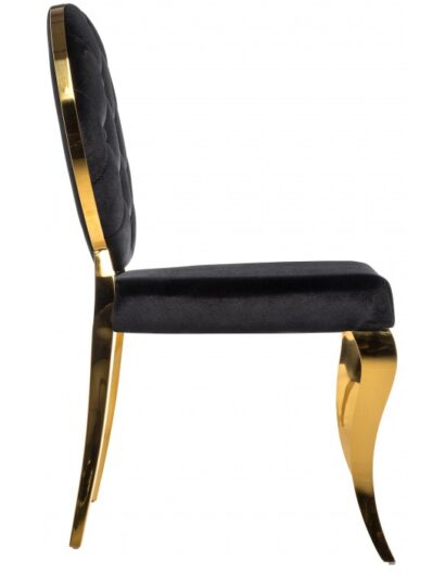 Обеденная группа Иге black / gold (стол и 6 стульев) — фото 6