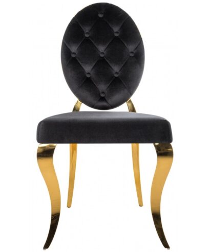 Обеденная группа Иге black / gold (стол и 6 стульев) — фото 10