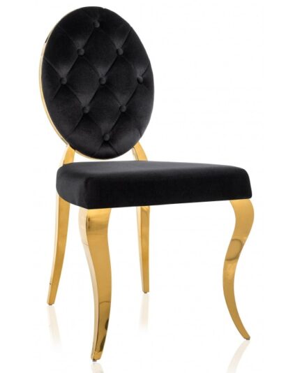 Обеденная группа Иге black / gold (стол и 6 стульев) — фото 8