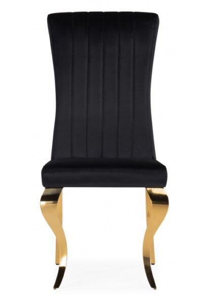 Обеденная группа Эрмина black / gold (стол и 4 стула) — фото 4