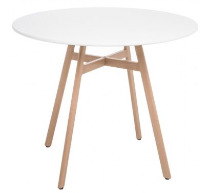 Обеденная группа Номиа 90 white / wood (стол и 4 стула) — фото 2