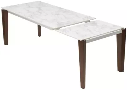 Стол ЭЗМИР (ESMIR) 180 цвет АРАБЕСКАТО (MATTE ARABESCATO SOLID CERAMIC) / ОРЕХ, ®DISAUR — фото 6