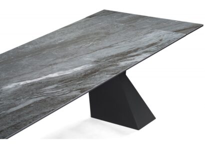 Керамический стол Денхольм 240(300)х100х75 mosco nero matt / черный — фото 4
