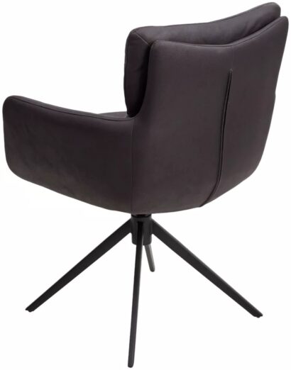 Стул LUIS 360 град. поворот Серый Maison 99# / OTE COBBLE 457 / черный каркас, ®DISAUR — фото 5