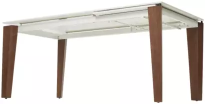 Стол ЭЗМИР (ESMIR) 180 цвет АРАБЕСКАТО (MATTE ARABESCATO SOLID CERAMIC) / ОРЕХ, ®DISAUR — фото 8