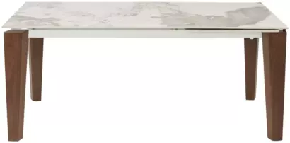 Стол ЭЗМИР (ESMIR) 180 цвет ПАНДОРА (GLOSS LUXURY PANDORA SOLID CERAMIC) / ОРЕХ, ®DISAUR — фото 5