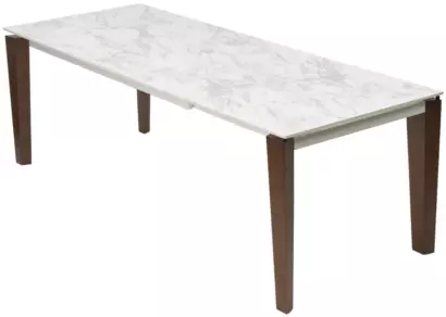 Стол ЭЗМИР (ESMIR) 180 цвет АРАБЕСКАТО (MATTE ARABESCATO SOLID CERAMIC) / ОРЕХ, ®DISAUR — фото 5