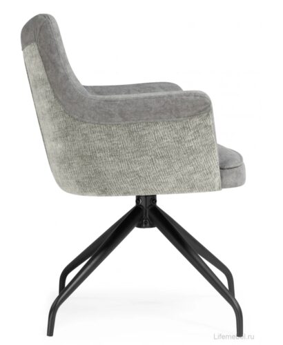 Стул на металлокаркасе Kaser 360 крутящийся grey / black — фото 2