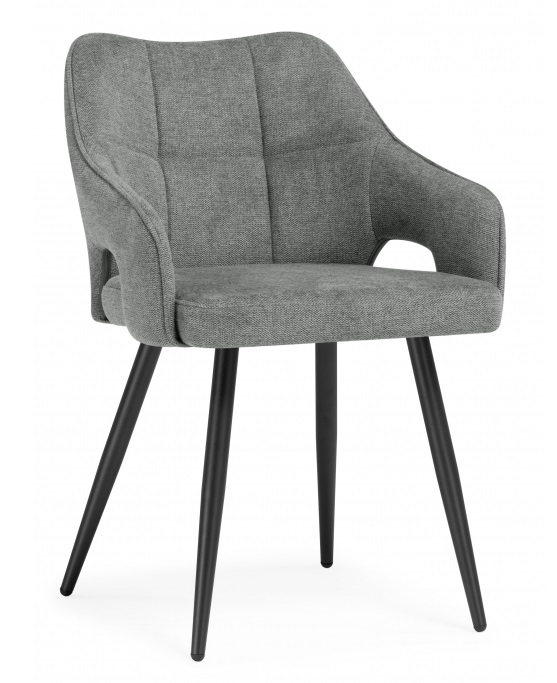 Стул на металлокаркасе Hera dark gray / black