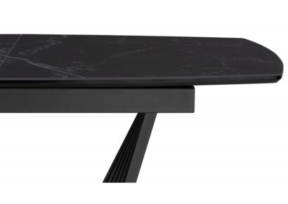 Керамический стол Вейл 140(180)х80 черный мрамор shakespeare black / черный — фото 2