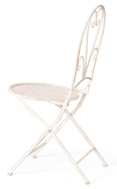 Стул Love Chair (PL08-11140) стальной сплав, античный белый, 40х47,5х94 см — фото 10