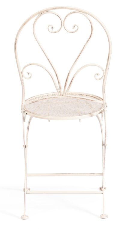 Стул Love Chair (PL08-11140) стальной сплав, античный белый, 40х47,5х94 см — фото 7