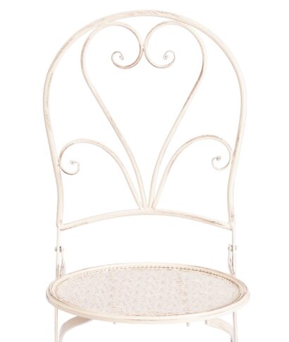 Стул Love Chair (PL08-11140) стальной сплав, античный белый, 40х47,5х94 см — фото 6