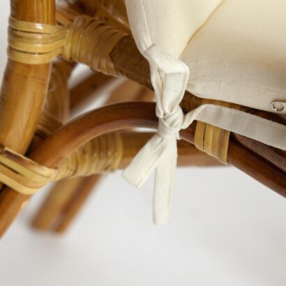 Комплект террасный AKIRA /с подушкой/ skin rattan eco, 54х60х78см / D46х40см, Natural (натуральный) — фото 2