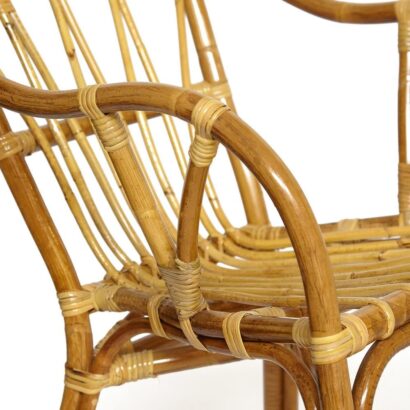 Комплект террасный AKIRA /с подушкой/ skin rattan eco, 54х60х78см / D46х40см, Natural (натуральный) — фото 12