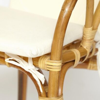 Комплект террасный AKIRA /с подушкой/ skin rattan eco, 54х60х78см / D46х40см, Natural (натуральный) — фото 8