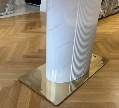 Стол обеденный Барнео BS1802-160GR, 160х90х76 см, светло-серый мрамор/золото — фото 13