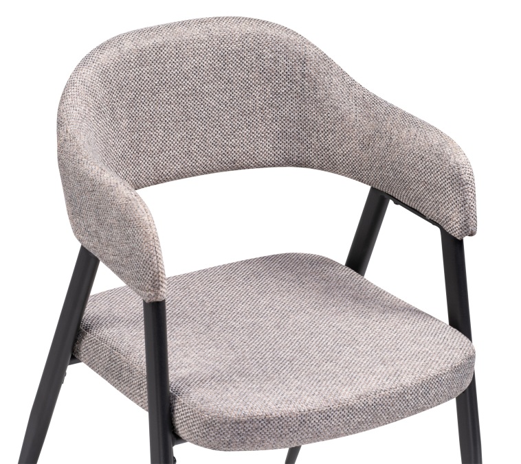 Стул на металлокаркасе Twin gray / black
