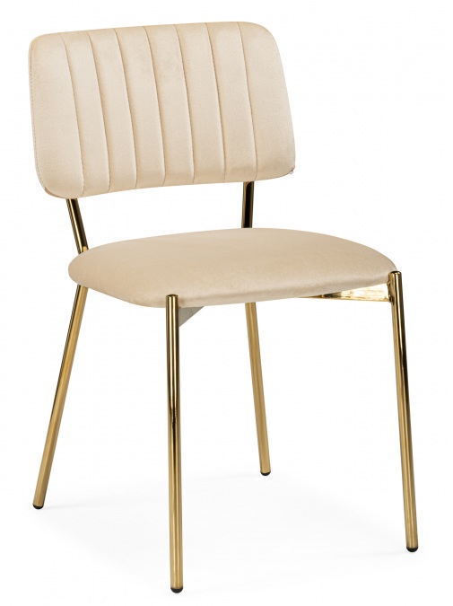 Стул на металлокаркасе Armond beige / gold