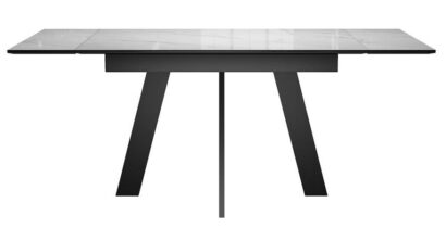 Стол DikLine DKM110 Керамика Carrara Gloss (мрамор глянец белый)/подстолье черное/опоры черные — фото 6
