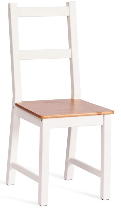 Обеденный комплект Соната (стол + 4 стула) / Sonata dining set массив сосны, стол: 120х75х73см стул :41х50х95см, антик/белый — фото 4
