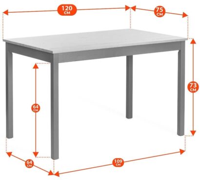 Обеденный комплект Соната (стол + 4 стула) / Sonata dining set массив сосны, стол: 120х75х73см стул :41х50х95см, антик /графит — фото 9