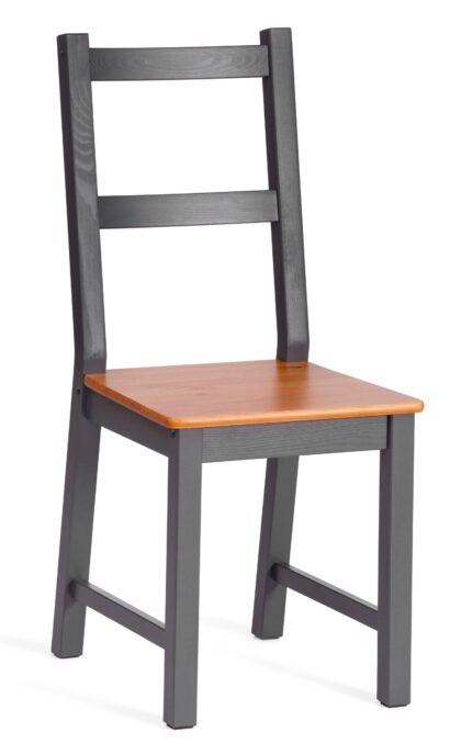 Обеденный комплект Соната (стол + 4 стула) / Sonata dining set массив сосны, стол: 120х75х73см стул :41х50х95см, антик /графит — фото 6