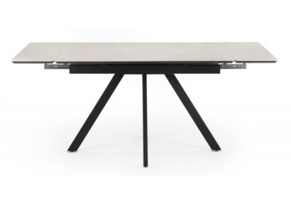 Керамический стол Вилли 120(180)х80 сarmen light grey / черный — фото 4