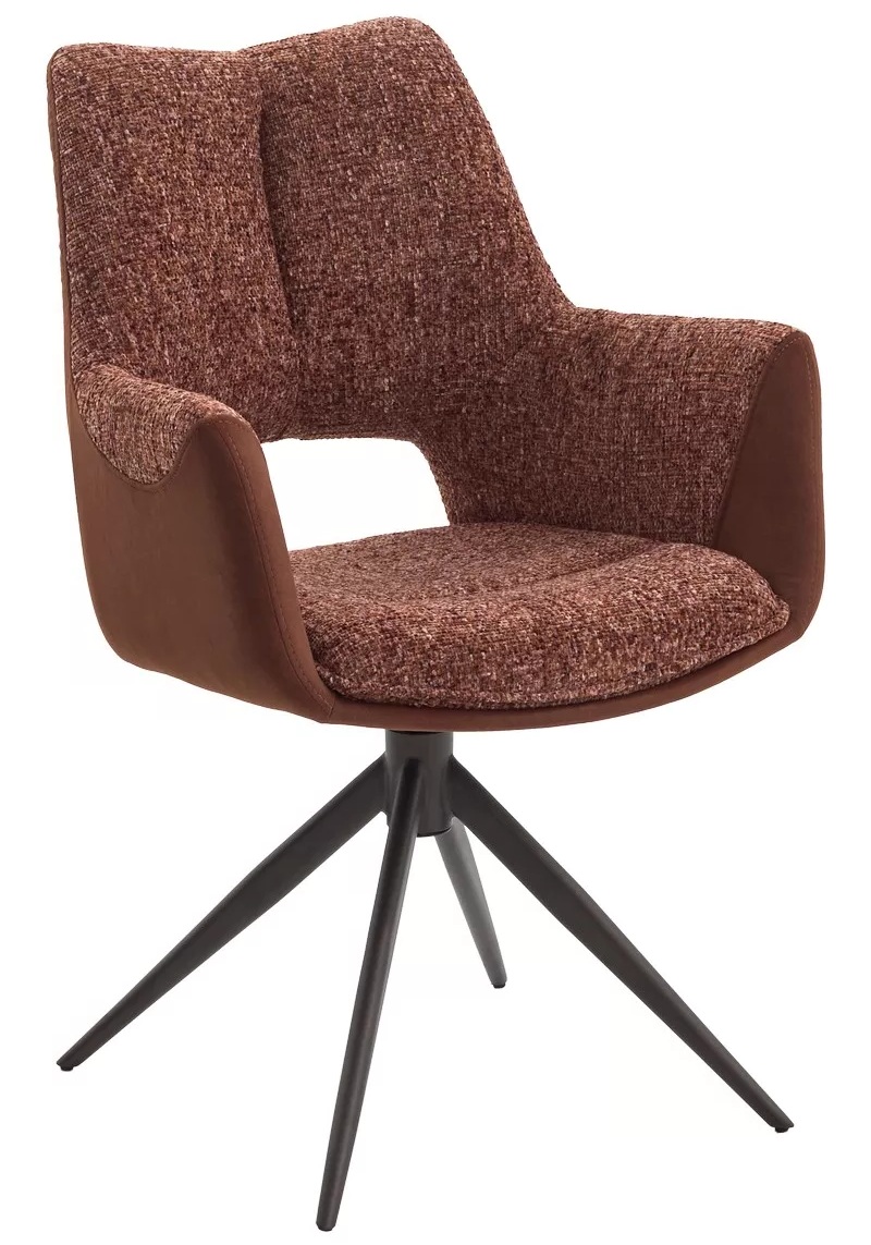 Стул DAVEN 360 град. поворот. RIELY-501 / G1038-18 Коричневый /Темно-серый