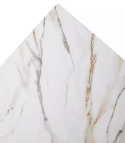 Стол БЭТИС (BETIS) 180 цвет МРАМОР (MATTE GILDED WHITE SOLID CERAMIC) / Орех (WALNUT) — фото 10