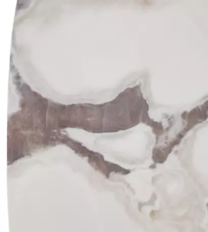 Стол кофейный ДЭГ (DAG) цвет FENDI WHITE керамика на стекле/массив/ МДФ, дубовый шпон ®DISAUR — фото 3