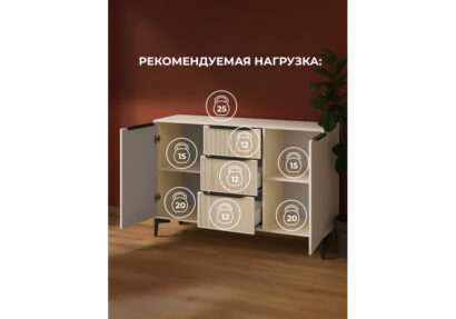 Комод Иадама кашемир / кашемир — фото 6