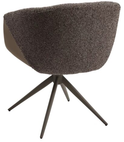 Стул ГИССЕН (GISSEN) 360 град., цвет КОФЕ HP032-08A PU / V885-1, экокожа / ткань / ЛАТТЕ, ®DISAUR — фото 2