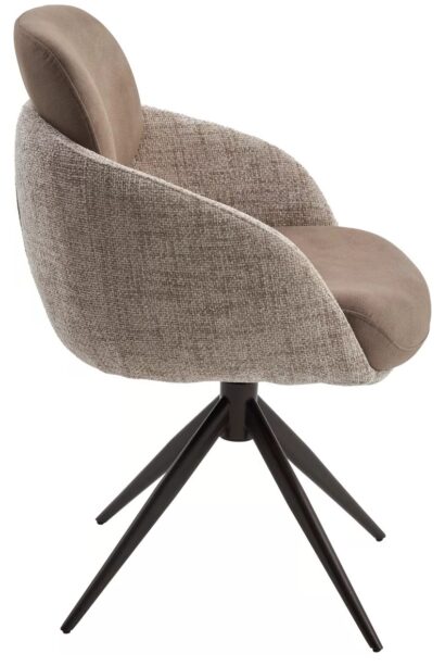 Стул ГРЕЙС (GRACE) 360 град, цвет КАПУЧИНО PENA-172 / G1229-7, ткань / ШОКОЛАДНОЕ ЗОЛОТО, ®DISAUR — фото 7