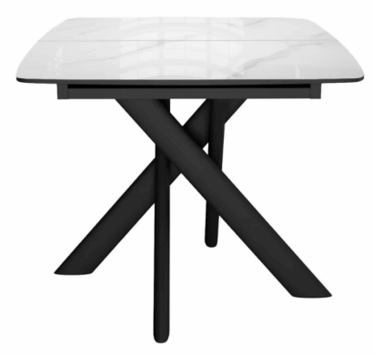 Стол DikLine DKB110, Керамика Carrara Gloss (мрамор глянец белый)/подстолье черное/опоры черные — фото 5