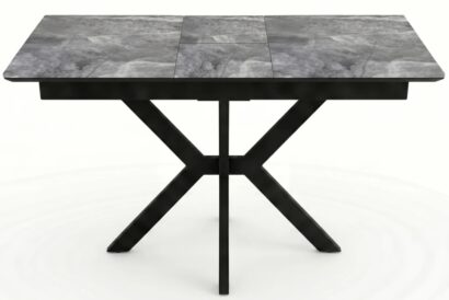 Стол DikLine DKI100 Керамика серый глянец (italian middle grey)/подстолье черное/опоры черные (2уп.) — фото 2