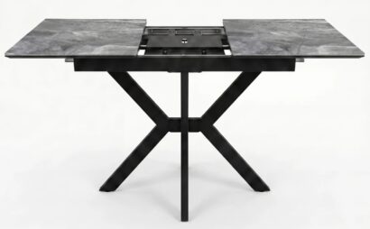Стол DikLine DKI100 Керамика серый глянец (italian middle grey)/подстолье черное/опоры черные (2уп.) — фото 3