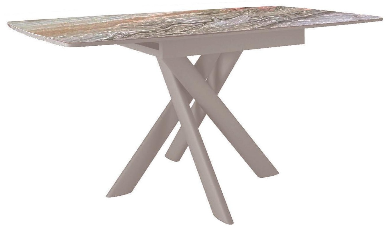Стол DikLine DKB110, Керамика Venetian Brown Light глянец, опоры капучино