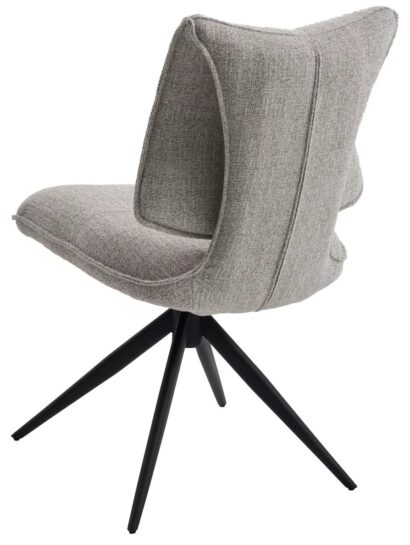 Стул ДЕЛИ (DELI) 360 град, цвет БЕЖЕВЫЙ H300126-2, ткань / ЧЕРНЫЙ каркас, ®DISAUR — фото 6