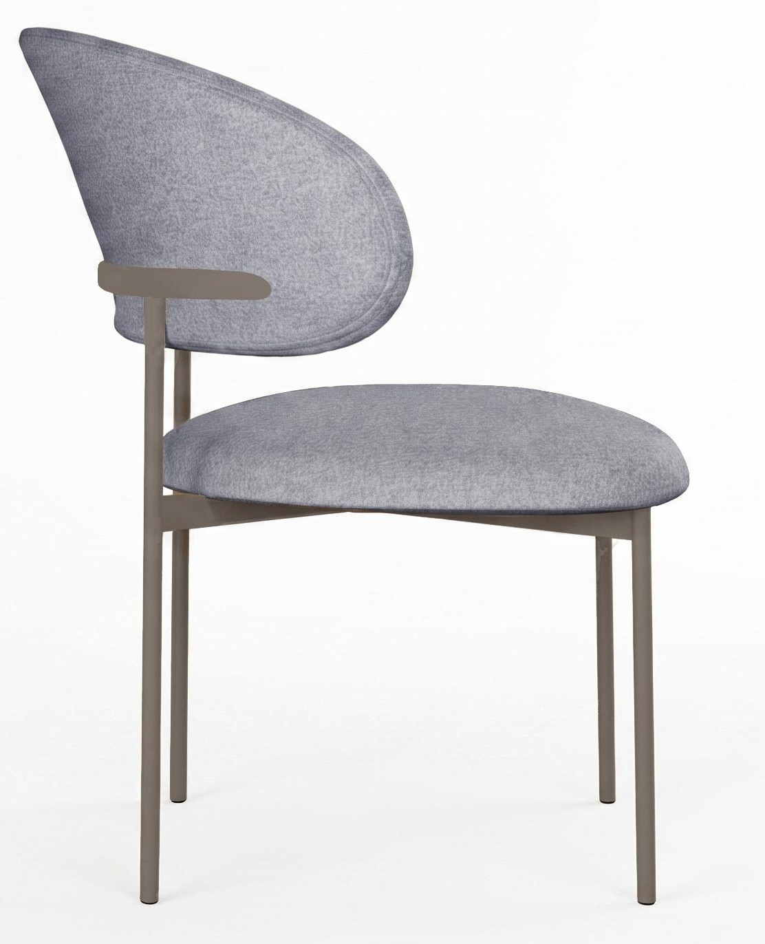 Стул DikLine 201 NS10 GREY, ножки капучино