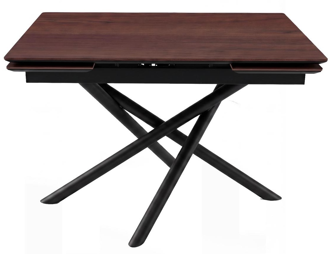 Стол DikLine BX110 Итальянский орех Вармия/опоры черные (2уп.)
