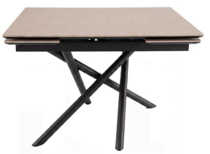 Стол DikLine BX110 Текстиль бежевый/опоры черные (2 уп.) — фото 3
