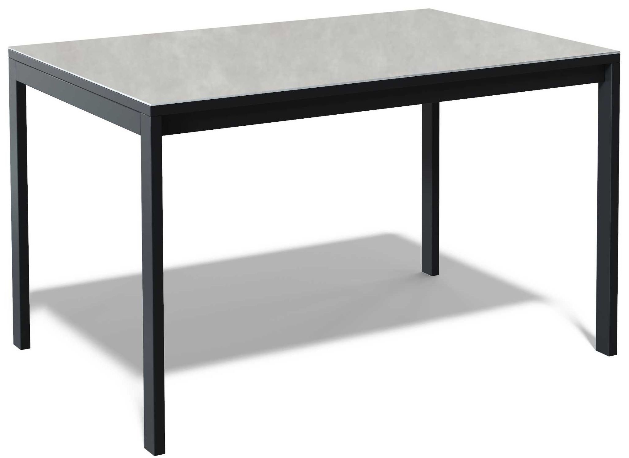 Стол Kenner LK1200, черный/керамика CARMEN LIGHT GRAY арт.170156