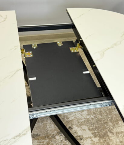 Стол Kenner R1000, черный/керамика TOP ALPINE WHITE арт.170118 — фото 8