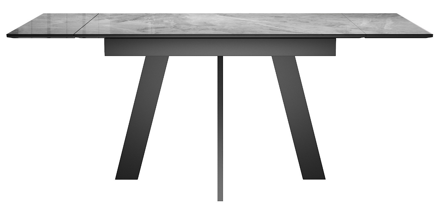 Стол DikLine DKM140 Керамика Italian Grey (глянец серый)/подстолье черное